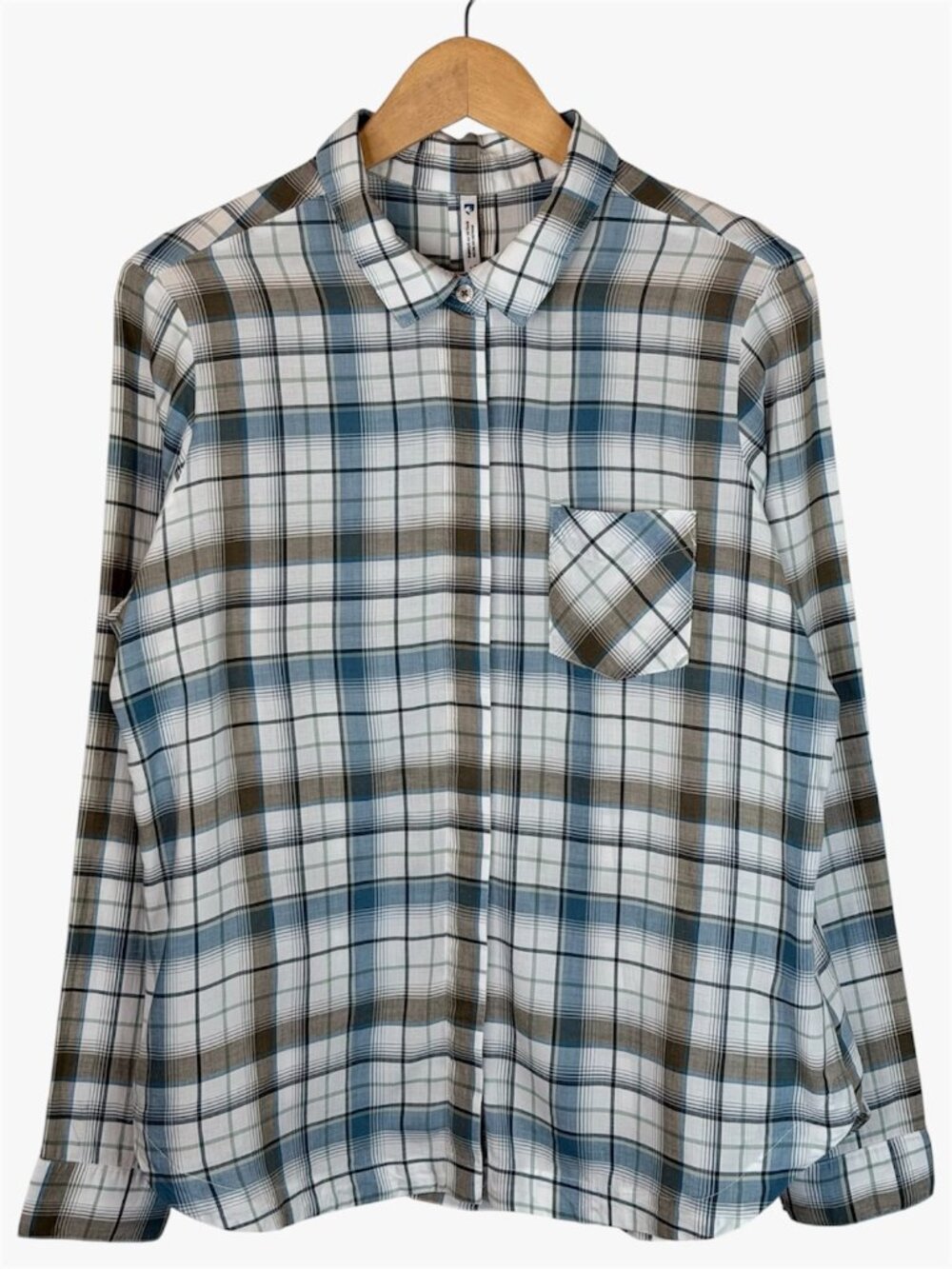 KUHL Hadley Tencel Button Up Long Sleeve Shirt - Plaid - Size L
